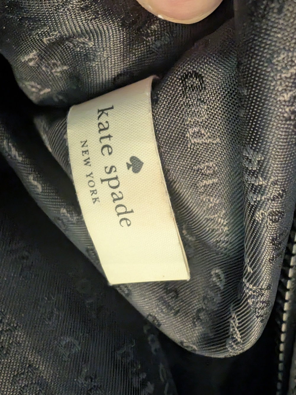 kate spade Black Tote with Pink and Red Zip Accent - Picture 8 of 12